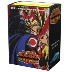 My Hero Academia Sleeves: Matte - All Might Flex (100) -Gamegenic Shop all might sleeve box