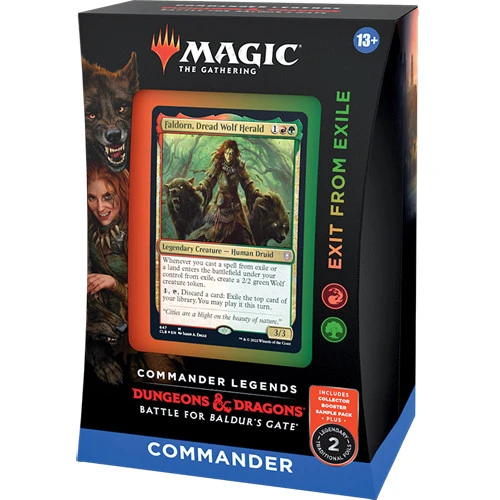 Wizards Of The Coast Magic The Gathering: Commander Legends: Battle For Baldur's Gate - Commander Deck - Exit From Exile 1 Wizards Of The Coast Magic The Gathering: Commander Legends: Battle For Baldur's Gate - Commander Deck - Exit From Exile