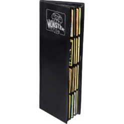 8-Pocket Tower Binder With 20 Side-Loading Pages: Matte Black