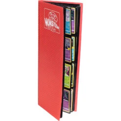 8-Pocket Tower Binder With 20 Side-Loading Pages: Holofoil Red