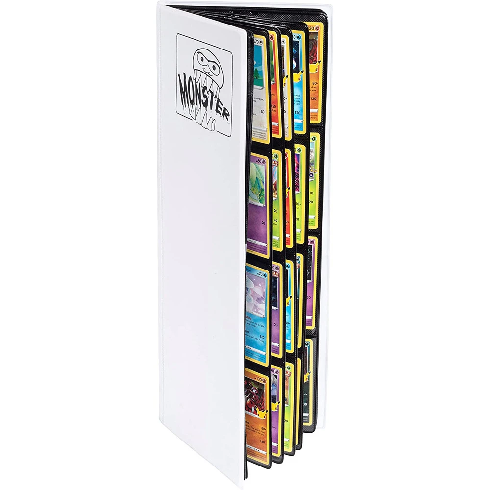 8-Pocket Tower Binder With 20 Side-Loading Pages: Matte White 1 8-Pocket Tower Binder With 20 Side-Loading Pages: Matte White