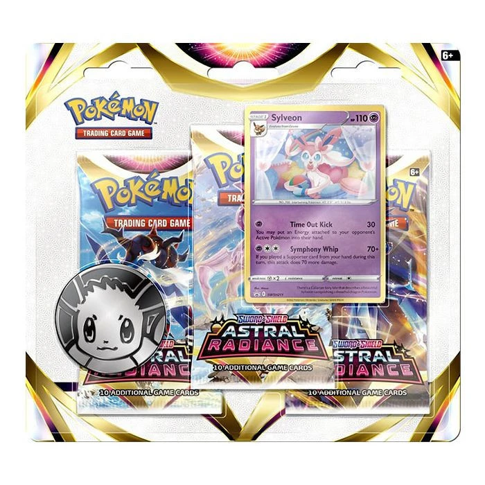 Pokemon TCG: Sword & Shield: Astral Radiance - 3-Booster Blister (Sylveon) 1 Pokemon TCG: Sword & Shield: Astral Radiance - 3-Booster Blister (Sylveon)