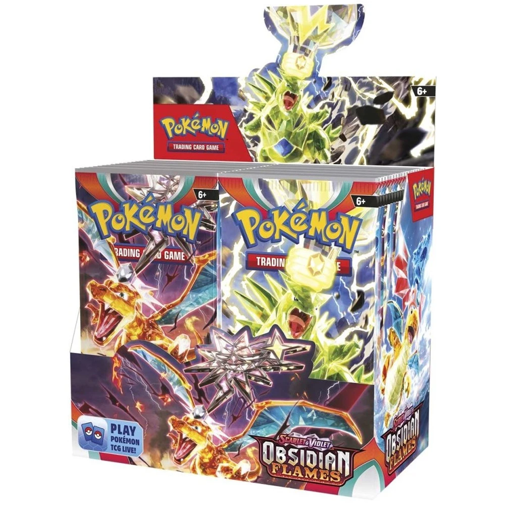 Pokemon TCG: Scarlet & Violet: Obsidian Flames - Booster Box (36) (New Arrival) 1 Pokemon TCG: Scarlet & Violet: Obsidian Flames - Booster Box (36) (New Arrival)