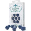Elvish Dice Set: Cobalt & Silver (7) (Preorder)