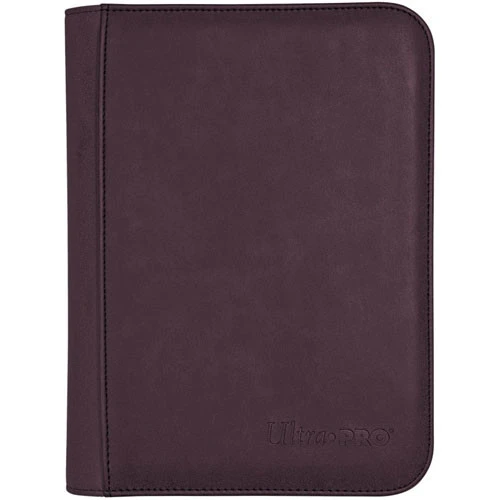 Ultra Pro 4-Pocket Zippered Pro-Binder: Suede - Amethyst 1 Ultra Pro 4-Pocket Zippered Pro-Binder: Suede - Amethyst