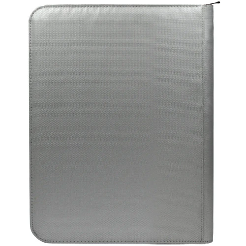 Ultra Pro 9-Pocket Zippered Pro-Binder: Silver 3 Ultra Pro 9-Pocket Zippered Pro-Binder: Silver - Image 3