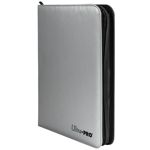 Ultra Pro 9-Pocket Zippered Pro-Binder: Silver 1 Ultra Pro 9-Pocket Zippered Pro-Binder: Silver