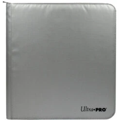 Ultra Pro 12-Pocket Zippered Pro-Binder: Silver -Gamegenic Shop upr15946 2
