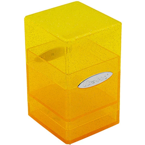 Ultra Pro Satin Tower: Glitter Yellow (Preorder) 1 Ultra Pro Satin Tower: Glitter Yellow (Preorder)