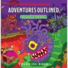Wizards Of The Coast D&D: Adventures Outlined Coloring Book