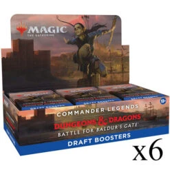 Wizards Of The Coast Magic The Gathering: Commander Legends: Battle For Baldur's Gate - Draft Booster Case (6)