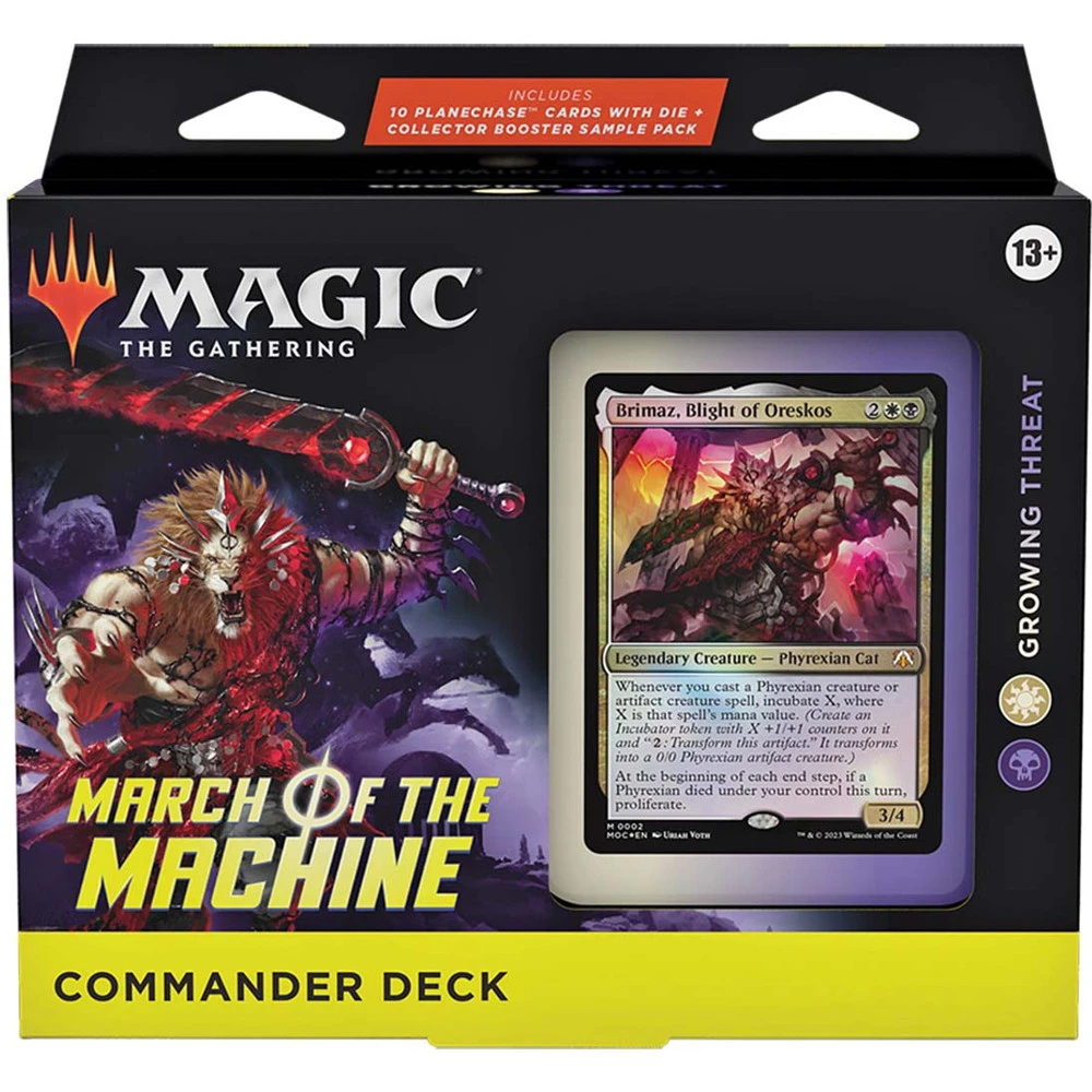 Wizards Of The Coast Magic The Gathering: March Of The Machine Commander Deck - Growing Threat 1 Wizards Of The Coast Magic The Gathering: March Of The Machine Commander Deck - Growing Threat