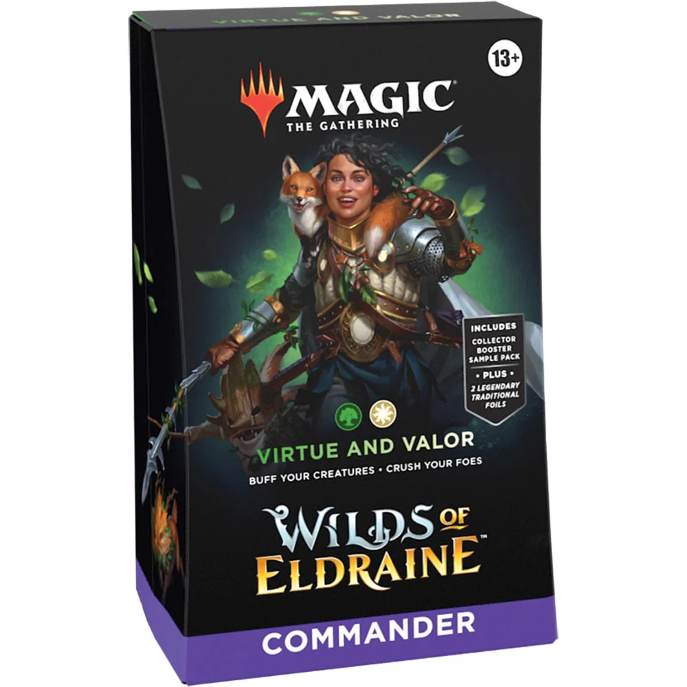 Wizards Of The Coast Magic The Gathering: Wilds Of Eldraine Commander Deck - Virtue & Valor (Preorder) 1 Wizards Of The Coast Magic The Gathering: Wilds Of Eldraine Commander Deck - Virtue & Valor (Preorder)