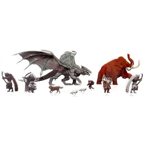 D&D Acrylic 2D Minis: Icewind Dale Set 3 - Young Adult White Dragon 2 D&D Acrylic 2D Minis: Icewind Dale Set 3 - Young Adult White Dragon - Image 2