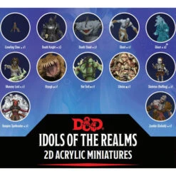 D&D Acrylic 2D Minis: Boneyard - Set 1