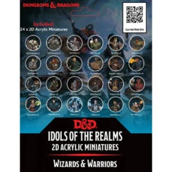 D&D Acrylic 2D Minis: Wizards & Warriors -Gamegenic Shop wzk94524 2